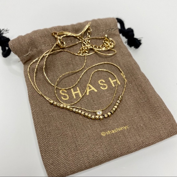 Jewelry - Gold Delicate Double Layered Short Necklace